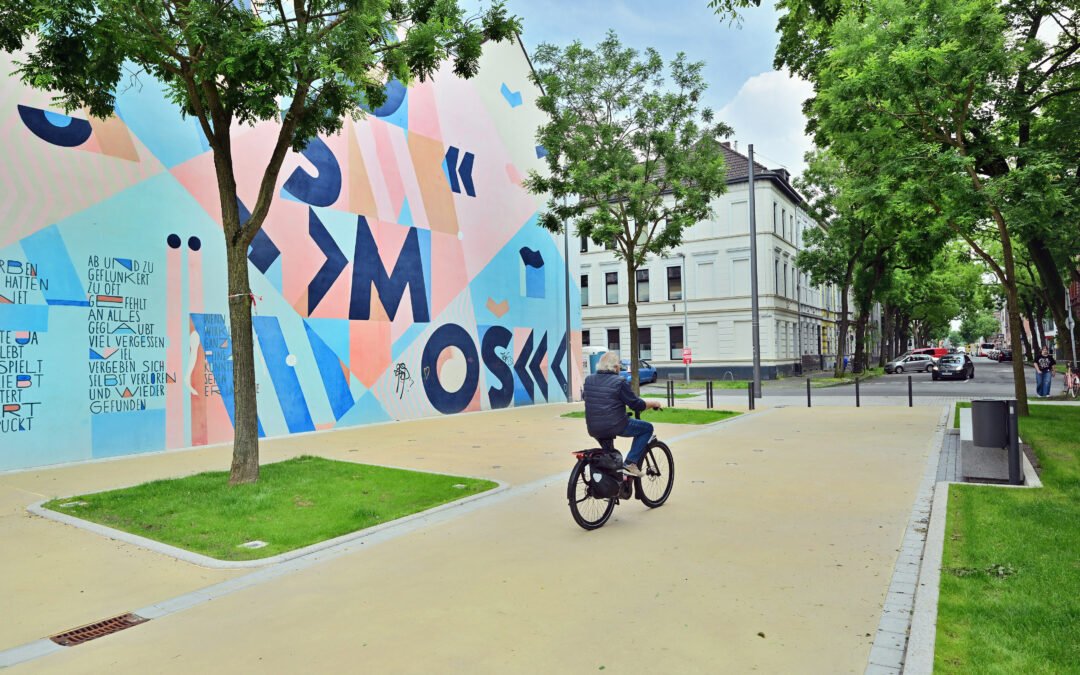 Umgestaltung Lewerentzstraße abgeschlossen: Projekt mit Strahlkraft