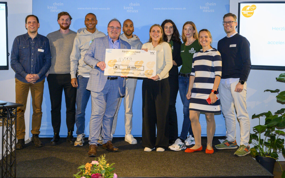 "accelerate_RKN": Start-up nutriz gewinnt Finale im Wettbewerb um Kreis-Zuschuss