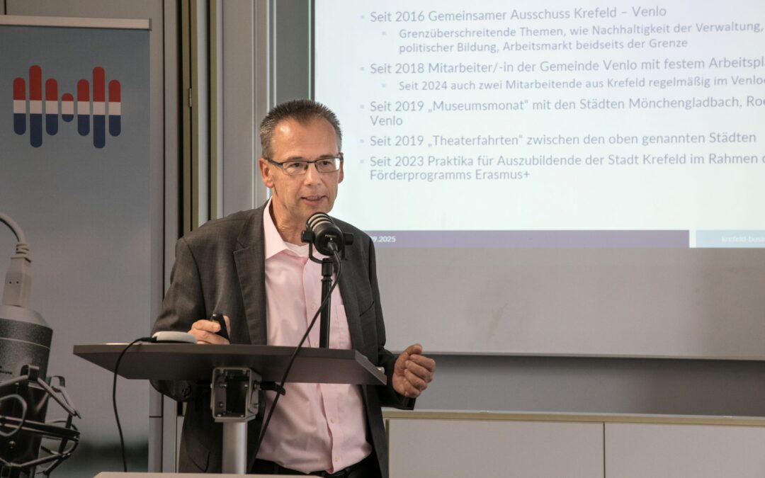 Dezernent Preen präsentiert Städtepartnerschaft mit Venlo bei Bundestagung in Münster 