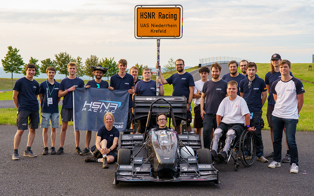 HSNR Racing-Team entwickelt E-Rennwagen konsequent weiter