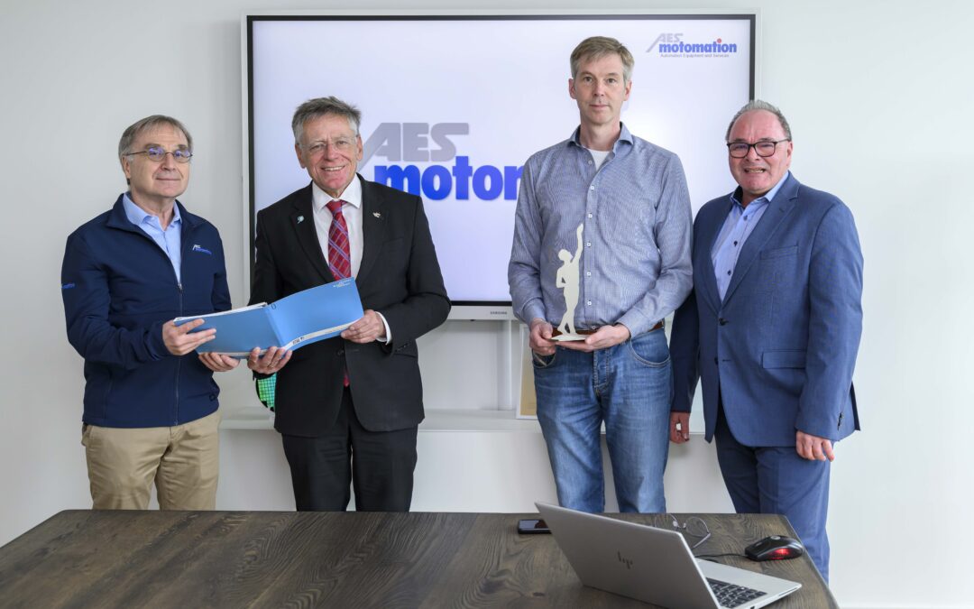 Landrat gratuliert AES Motomation zur Finalisten-Auszeichnung