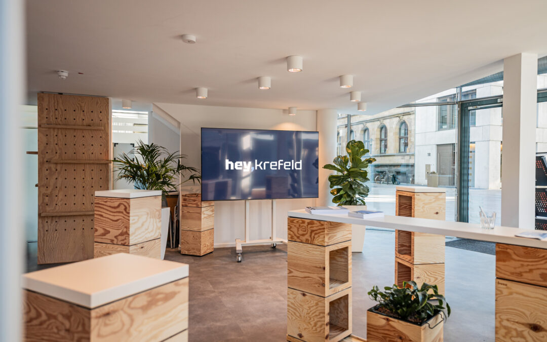 hey, krefeld – das Stadtfenster startet in den Betrieb