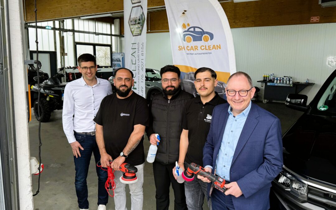 Bürgermeister besucht Reeser Unternehmensgründer