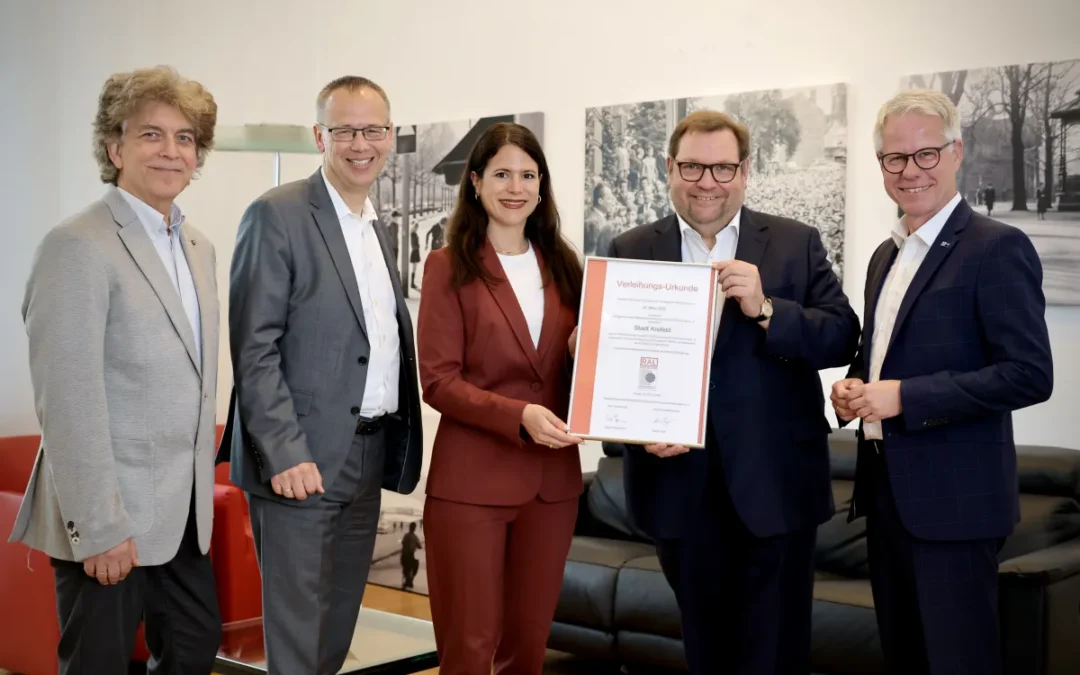 Oberbürgermeister hat RAL-Gütesiegel entgegen genommen