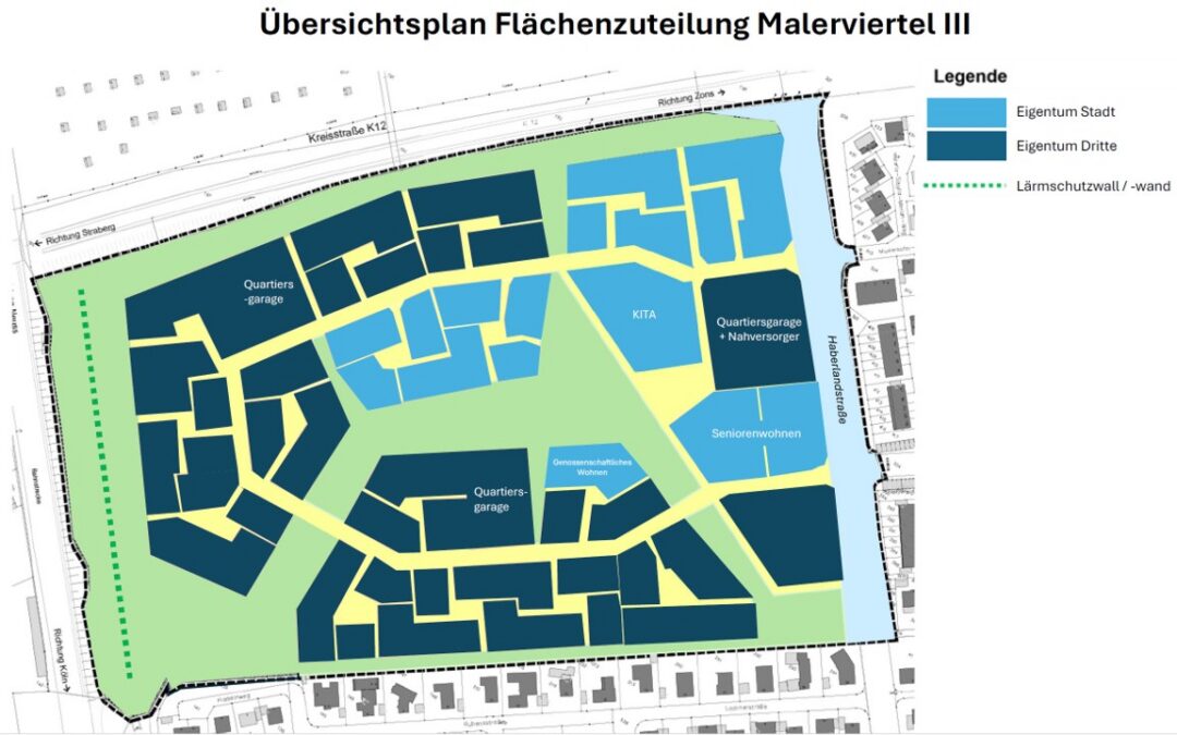 Malerviertel III: Vermarkung kann jetzt vorbereitet werden