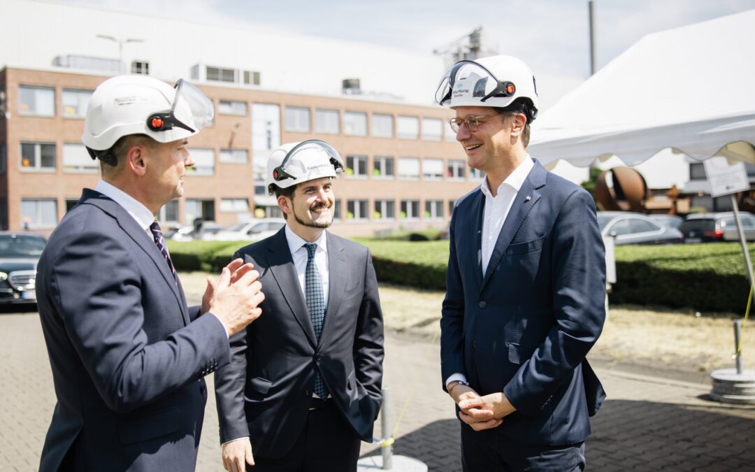 Ministerpräsident Hendrik Wüst unterwegs am Niederrhein
