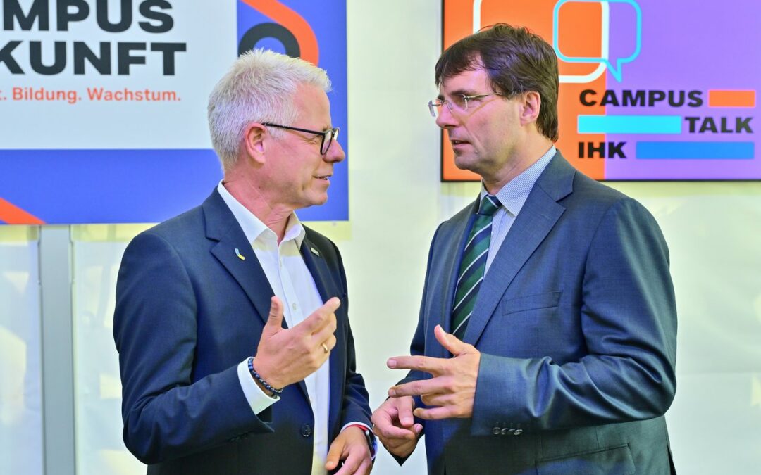 NRW-Finanzminister beim Campus Talk